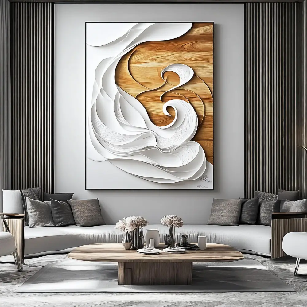 Abstract 3D Art Kətan Tablo TB2517