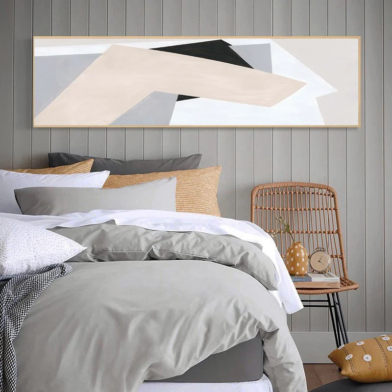 Colorful Abstract Panoramik Kətan Tablo TB2478