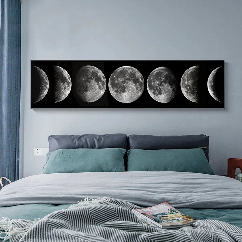 Moon Line Panoramik Kətan Tablo TB2485