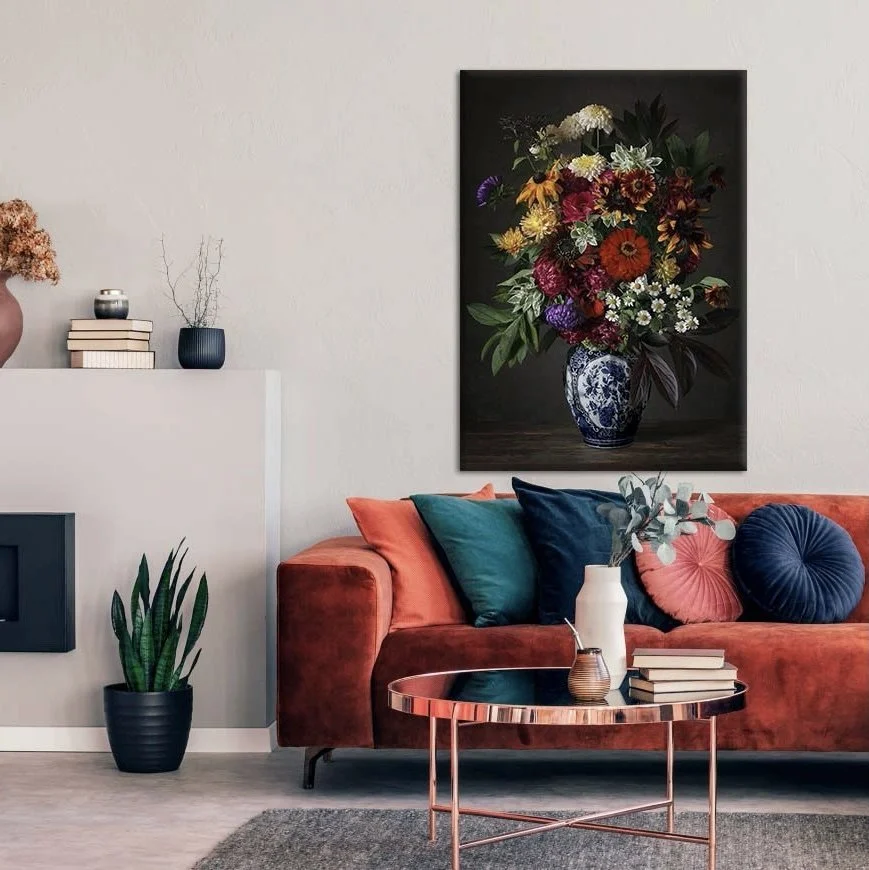 Vintage Floral Kətan Tablo TB2272