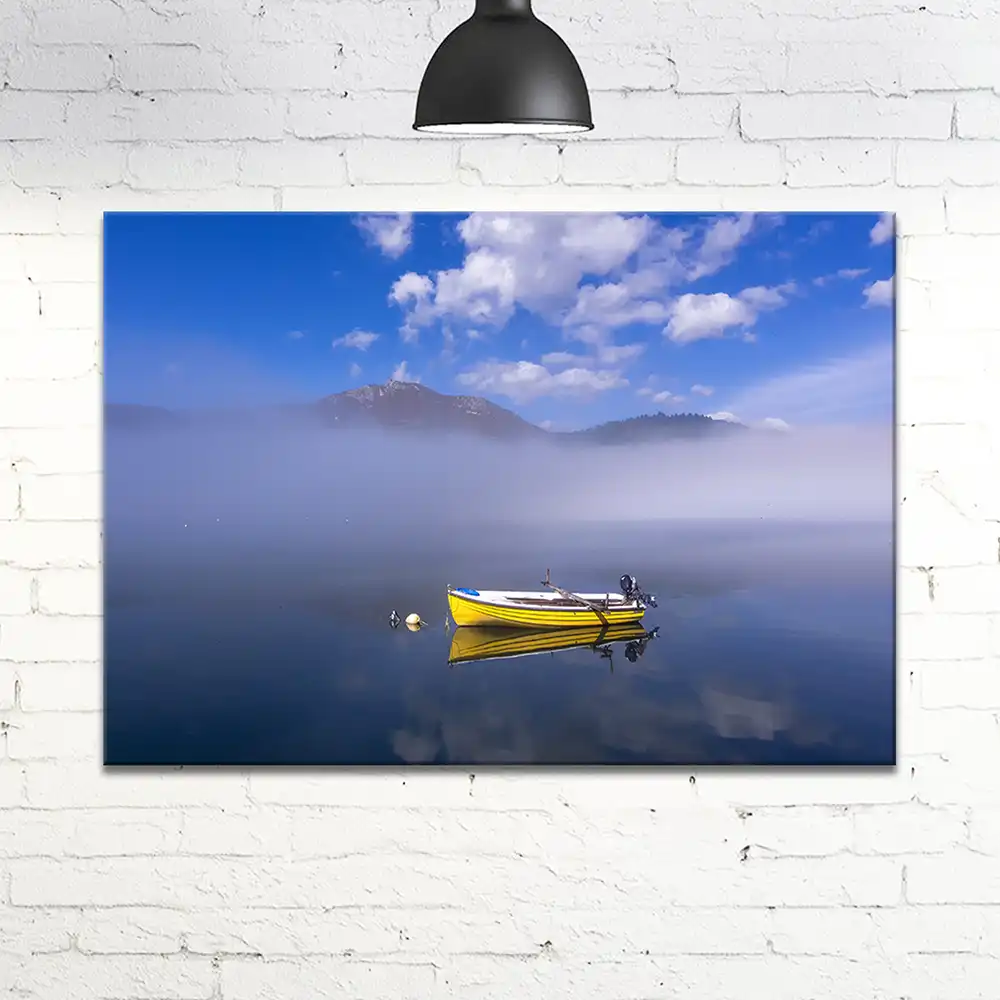 Yellow Alone Ship Kətan Tablo TB981